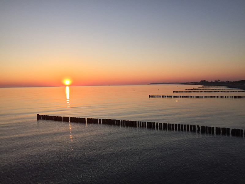 Sonnenaufgang in Heiligendamm. Bild: AHGZ, Alexandra Leibfried