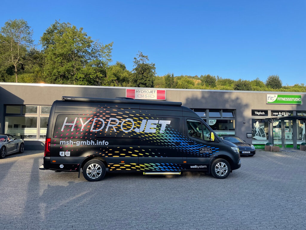 Das Wellmobil kommt direkt zu den Kunden vor Ort. Foto: MSH