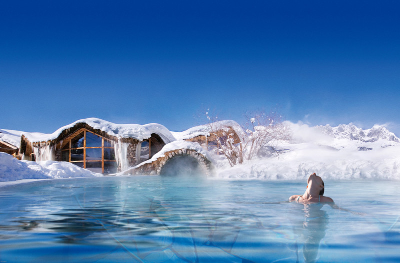 Das 12.000 qm große Wellness & Spa Areal des Stanglwirt ist perfekt auf Ruhe und Entpannung ausgelegt. Foto: Stanglwirt