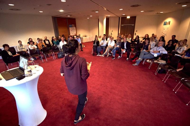 SpaCamp 2017, Session "Leistungssteigerung, Kraft und Gesundheit durch aktive Regeneration!" mit Sonja Ruprah-Weihs, tsar Gesundheitsbildung. Foto: SpaCamp / Jasmin Walter Photography