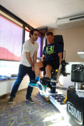 Skitourensportler bei der Kraftmessung. Foto: UMIT-WinHealth-Studie