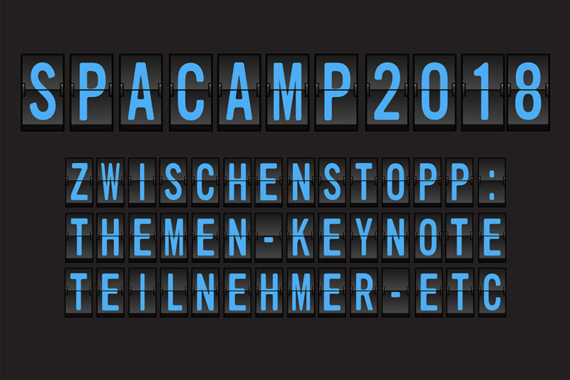 Zeit für einen Zwischenstopp. Neues zu Themen, Keynote und Teilnehmer beim SpaCamp 2018. Foto: SC/fotolia/Humdan
