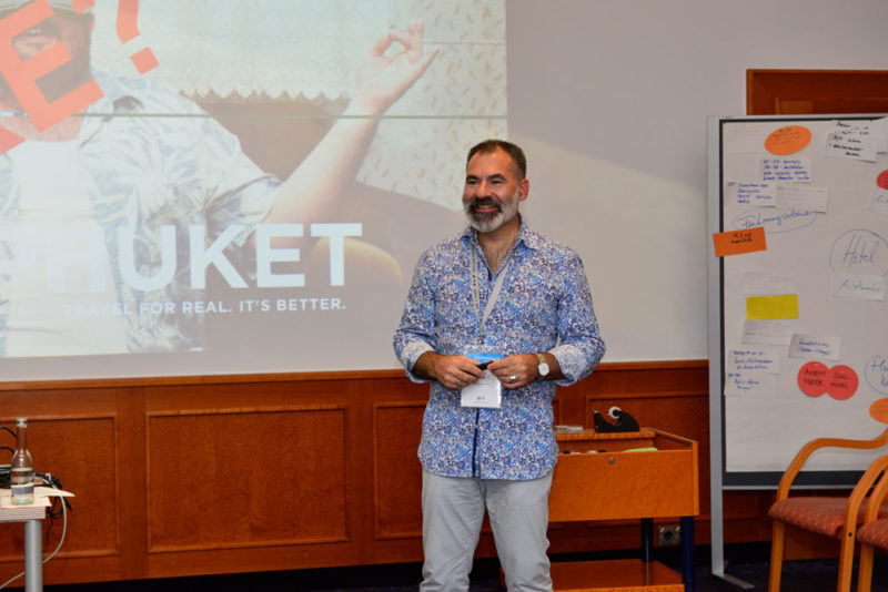 René Pier bei seiner Session beim SpaCamp 2018 in der Sieben Welten Therme. Foto: SC/DH STUDIO, Dirk Holst