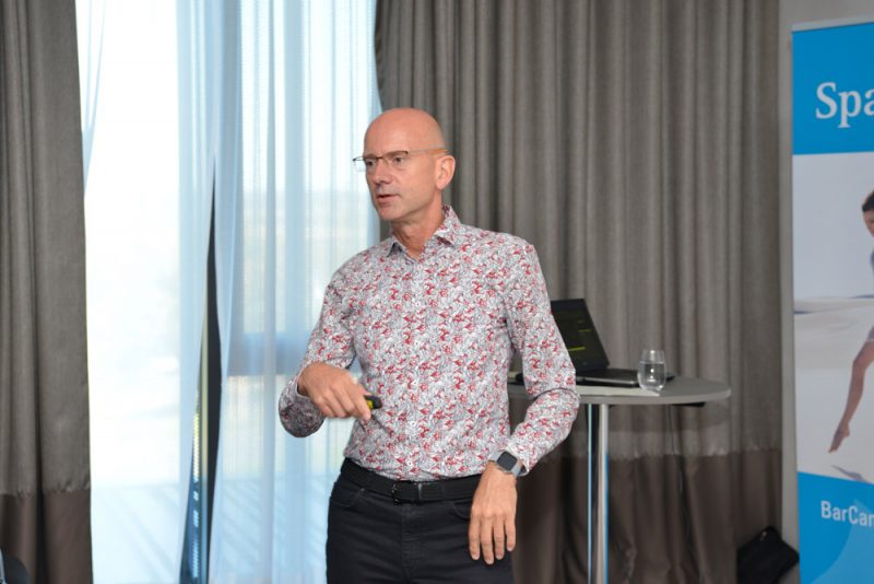 Andreas Blum bei seiner Session beim SpaCamp 2019. Foto: DH STUDIO Köln, Dirk Holst.