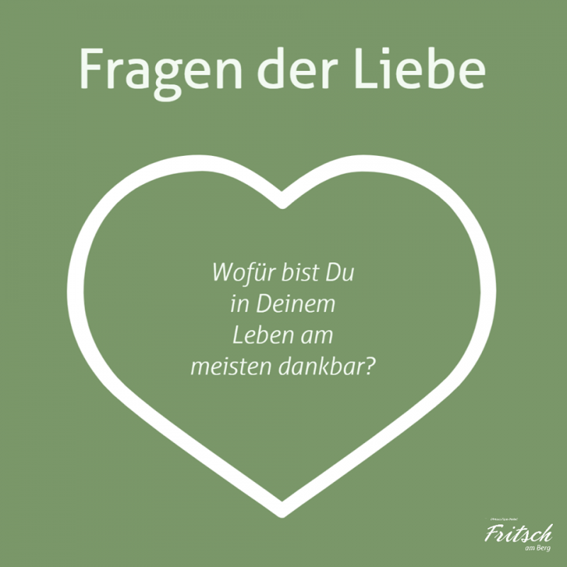 Mit "Fragen der Liebe" bringt das MentalSpa Resort seine Gäste zum Nachdenken. Foto: Fritsch am Berg
