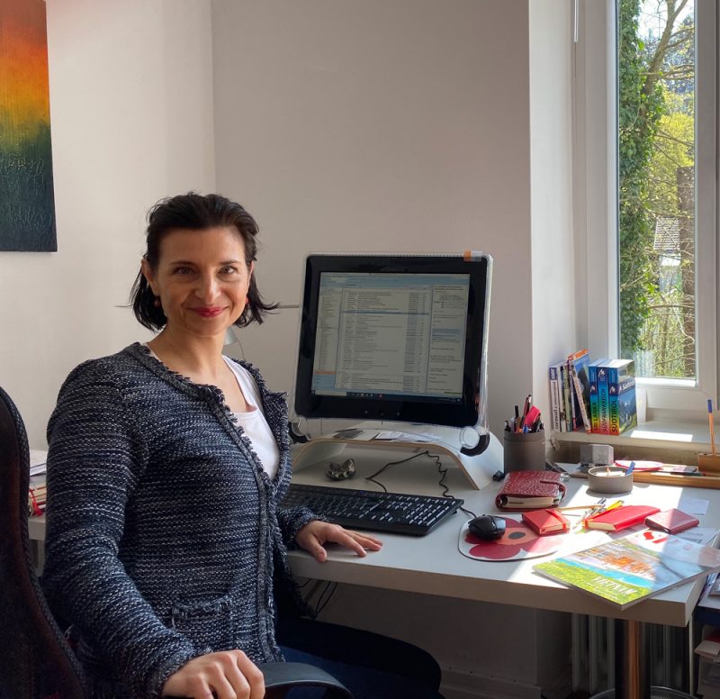 Franka Hänig hat in den letzten Monaten ihr Büro auch zu Hause eingerichtet. Foto: Hänig