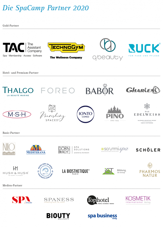 Unsere SpaCamp-Partner 2020. Foto: SC