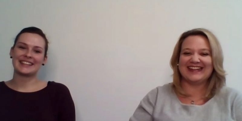 Anita Thiel und Eva Böhm besprachen in ihrer Session die Wünsche der Kunden von morgen. Foto: Screenshot SC