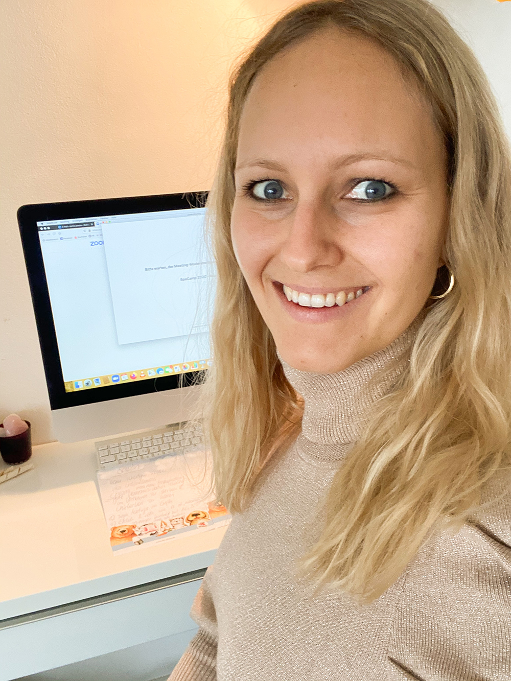 Carina Preuß gab den Teilnehmer*innen ihrer Session mit, wie wichtig ein positives Mindset ist. Foto: privat