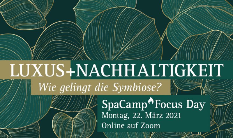 Der 1. SpaCamp Focus Day findet am 22. März online über zoom statt. Das Thema dabei: Luxus + Nachhaltigkeit. Bild: SC/Adobe Stock/vectortwins