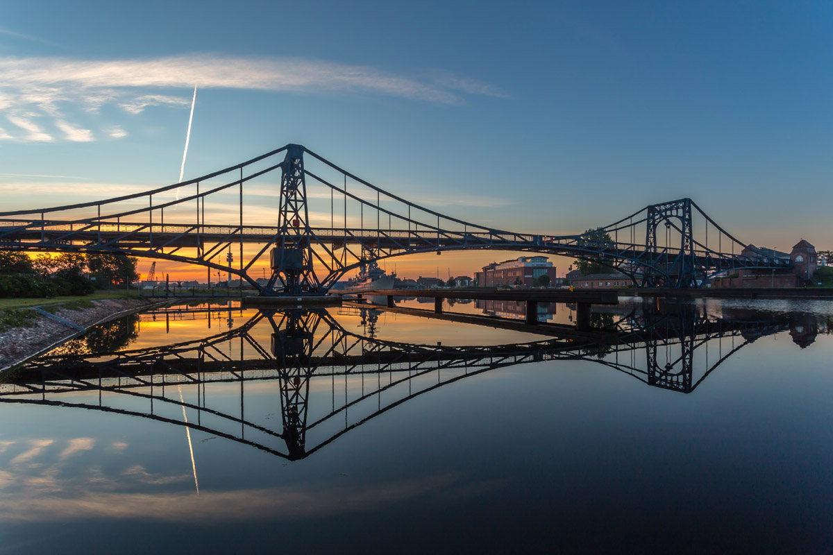Perfekte Aussichten: Die Kaiser Wilhelm Brücke in Wilhelmshaven. Foto: Stephan Giesers