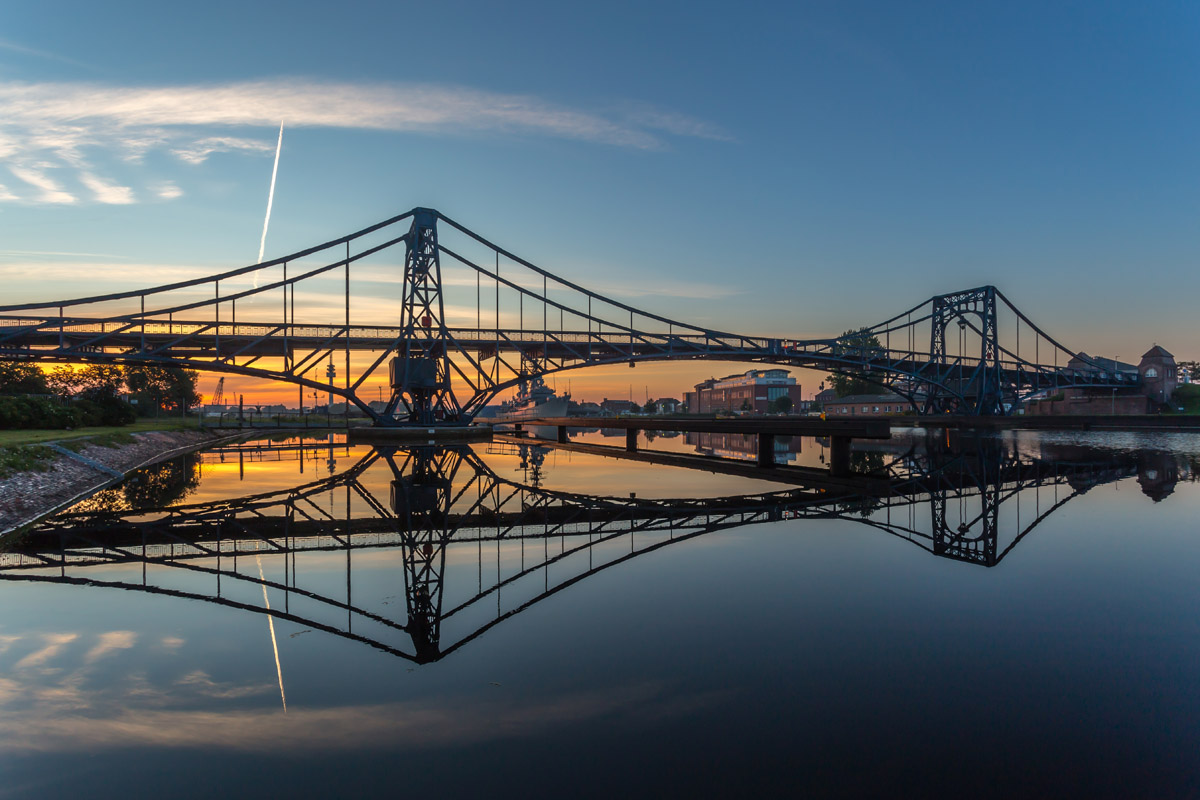 Perfekte Aussichten: Die Kaiser Wilhelm Brücke in Wilhelmshaven. Foto: Stephan Giesers