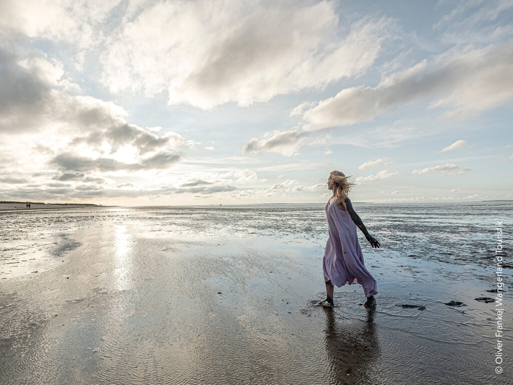 Das Wattenmeer vor der Haustür. Foto: Oliver Franke/Wangerland Touristik