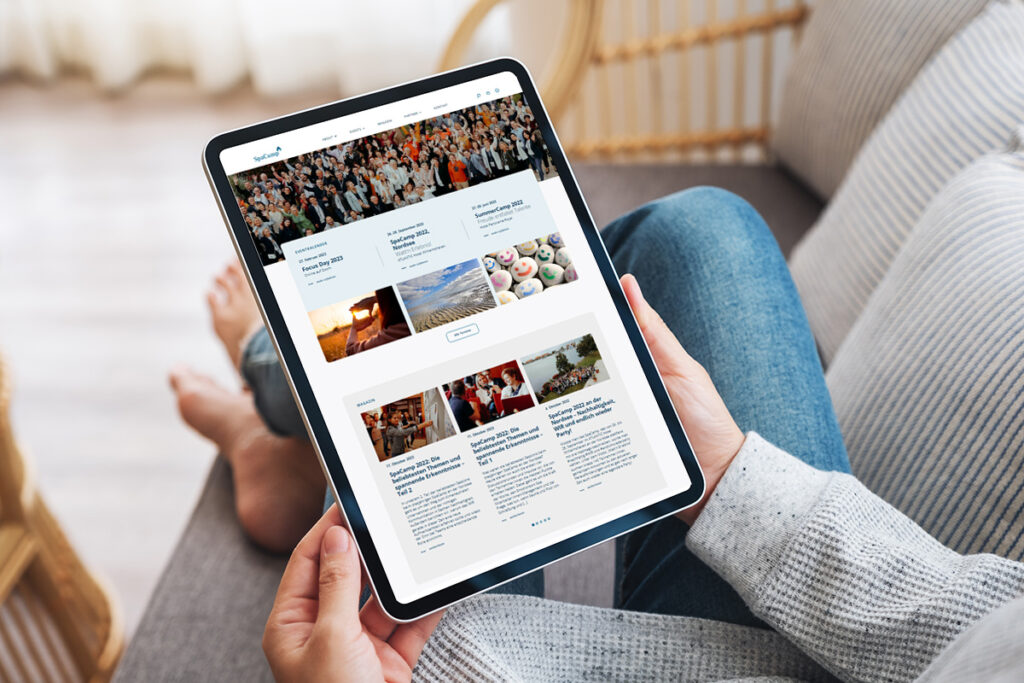 Neue SpaCamp Website 2022. Foto: AdobeStock/Farknot Architect/SpaCamp