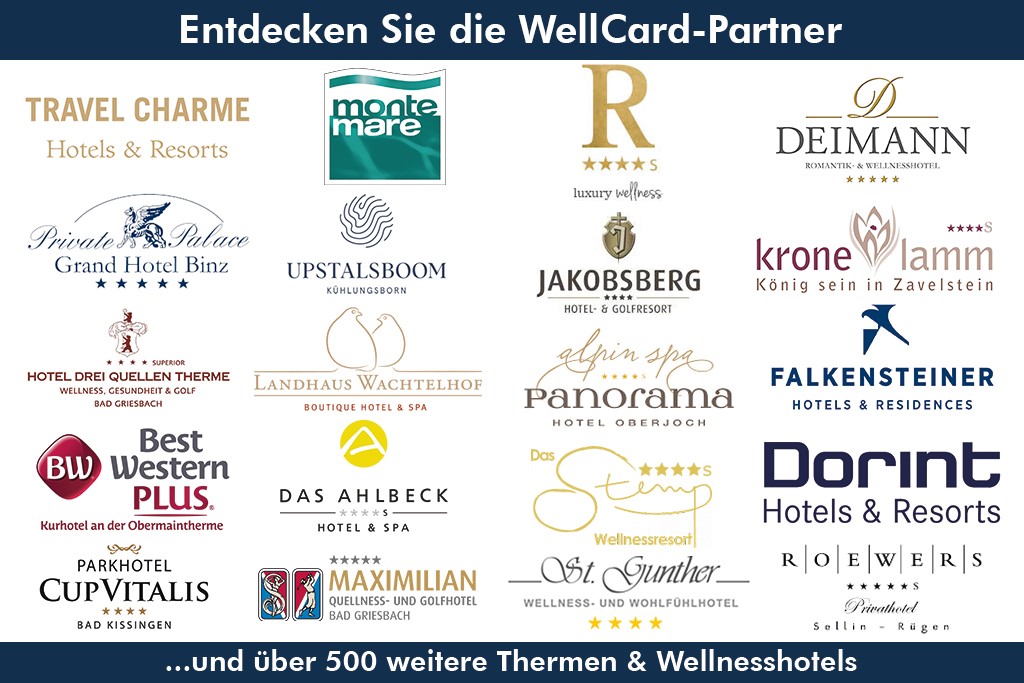 Mehr als 500 Thermen, Day Spas und Wellnesshotels und Resorts zählen zu unseren Partnern. Foto: WellCard