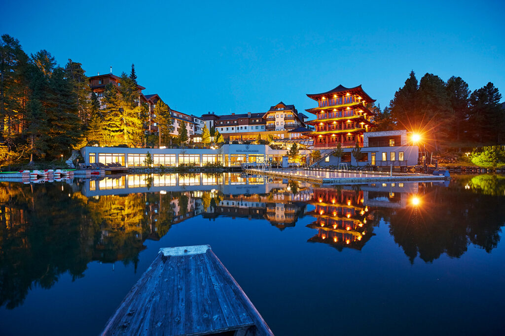 Das Hotel Hochschober auf der Turracher Höhe in Kärnten. Foto: Hotel Hochschober/Hauke Dressler