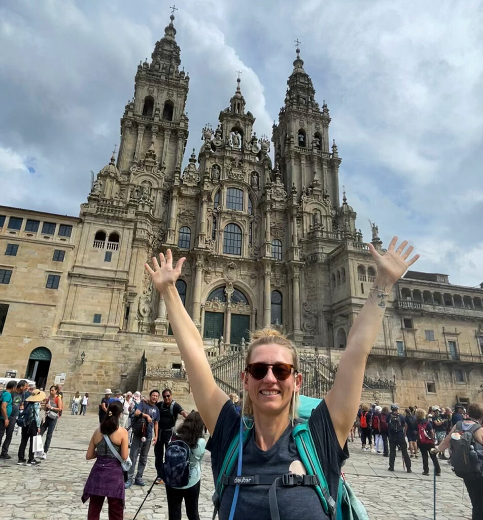 Lisa Marie, angekommen in Santiago de Compostela. Foto: Lisa Stangier