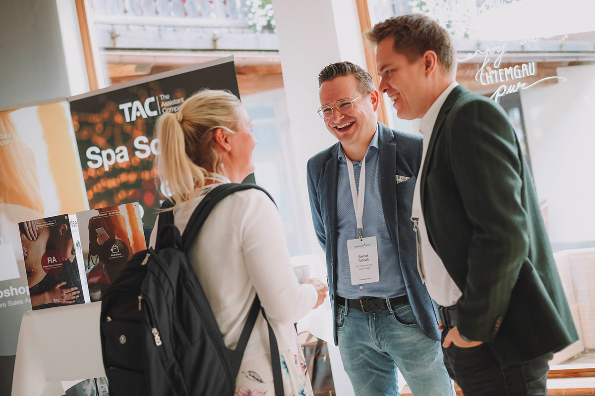 Potentielle Kunden und Multiplikator:innen kennenlernen. Foto: SpaCamp/Jasmin Walter