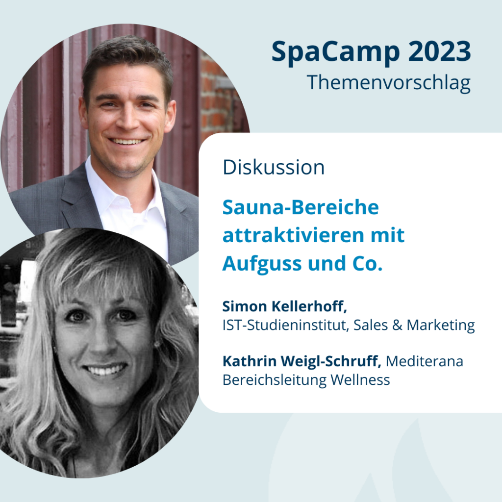 Simon Kellerhoff und Kathrin Weigl-Schruff mit SpaCamp-Session 2023. Fotos: Privat