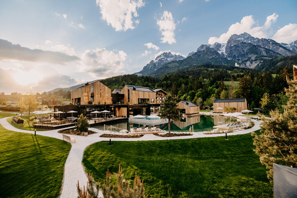 Das Naturhotel Forsthofgut in Leogang in Österreich. Hotel Forsthofgut/Patrick Langwallner