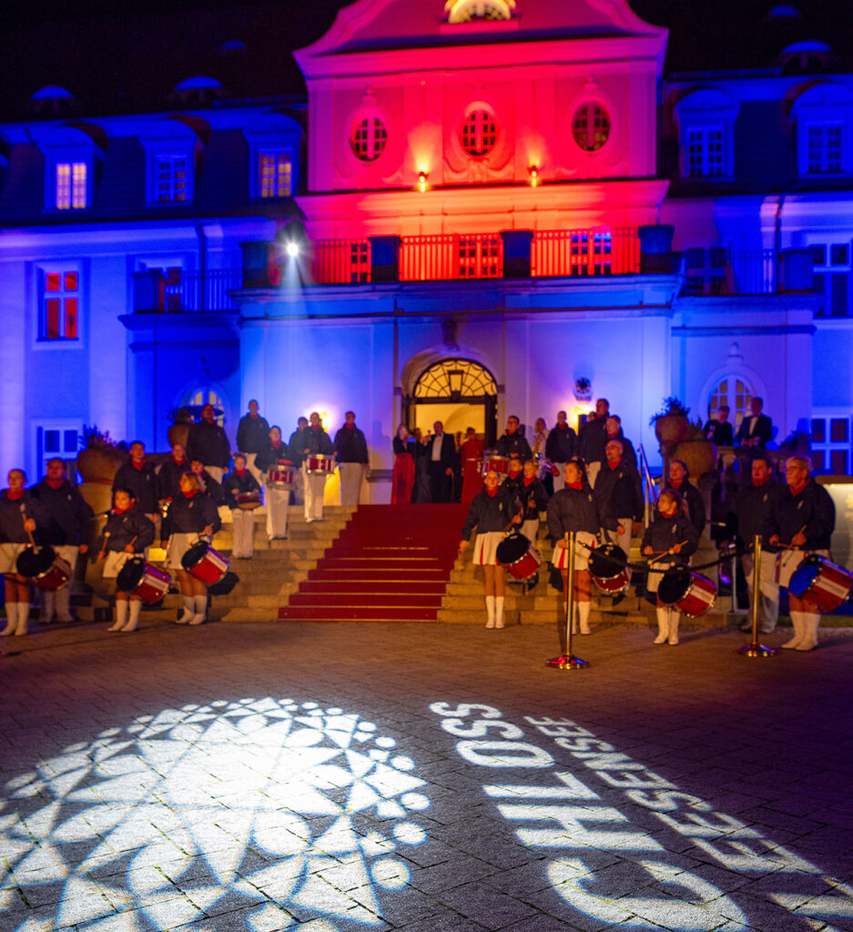 Fanfarenzug des Feuerwehrvereins Neustrelitz. Foto: Schloss Fleesensee