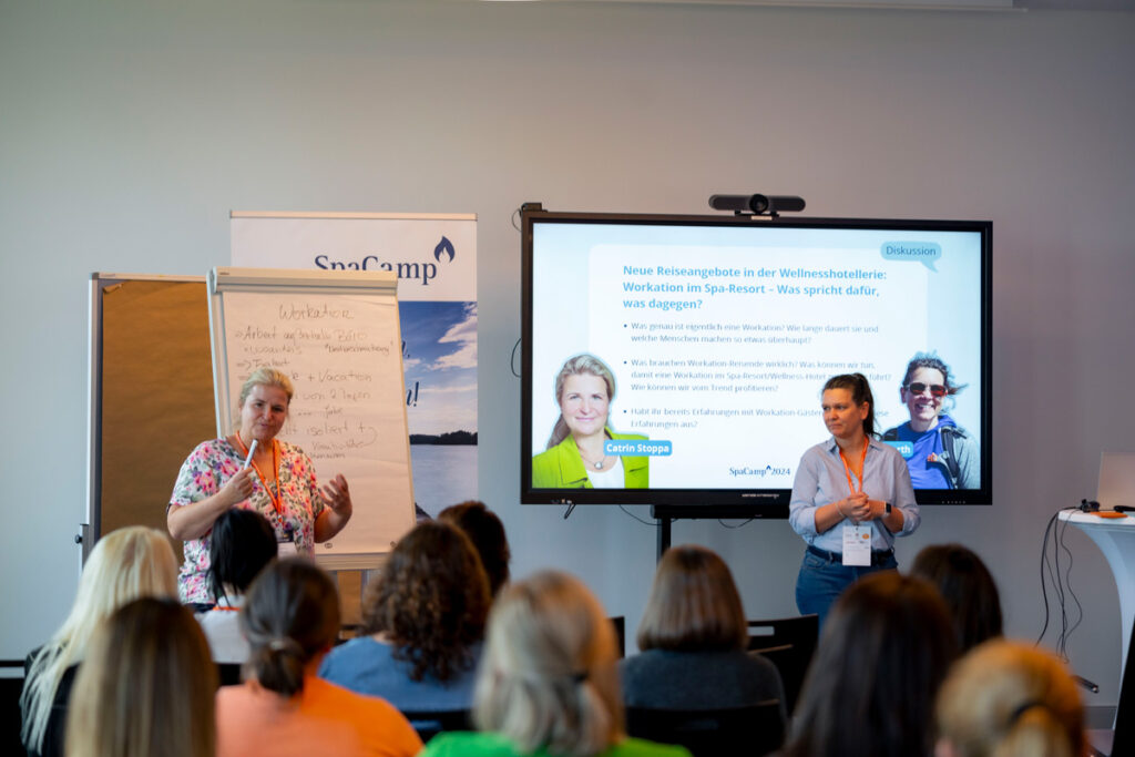 Workation mit Catrin Stoppa und Tanja Klindworth. Foto: SpaCamp/Lukas Geu
