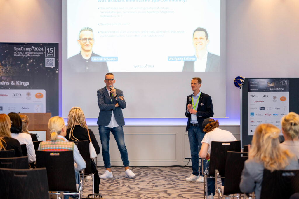 "Was braucht eine starke Spa-Community?" mit Wolfgang Falkner und Henrik Schuster.
