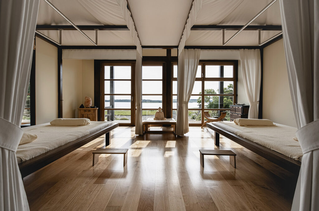 Im Asia Pavillon zur Ruhe kommen im Balmer See Hotel·Golf·Spa. Foto: Balmer See Hotel·Golf·Spa