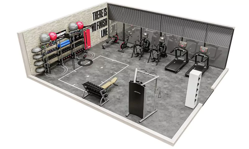 Unser Angebot umfasst unter anderem eine 3D-Raumplanung © Life Fitness