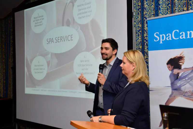 Sylvia Glückert und Joram Schirmaier bei ihrer SpaCamp-Session 2018. Foto: SC/DH STUDIO, Dirk Holst