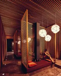 Das MIZU ONSEN SPA ist eine Fusion zwischen Japan und Bayern. Foto: Bachmair Weissach Spa & Resort