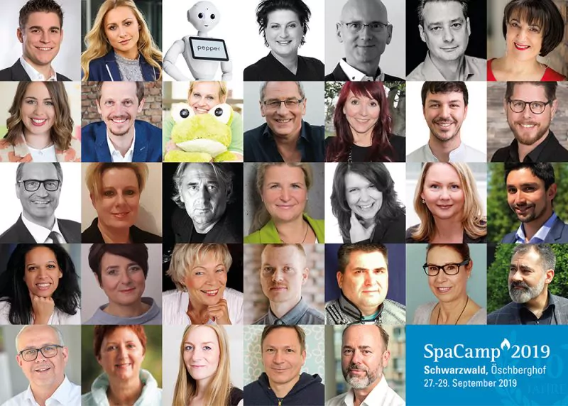 Das sind die 33 Themeneinreicher*innen zum SpaCamp 2019. Foto: SpaCamp