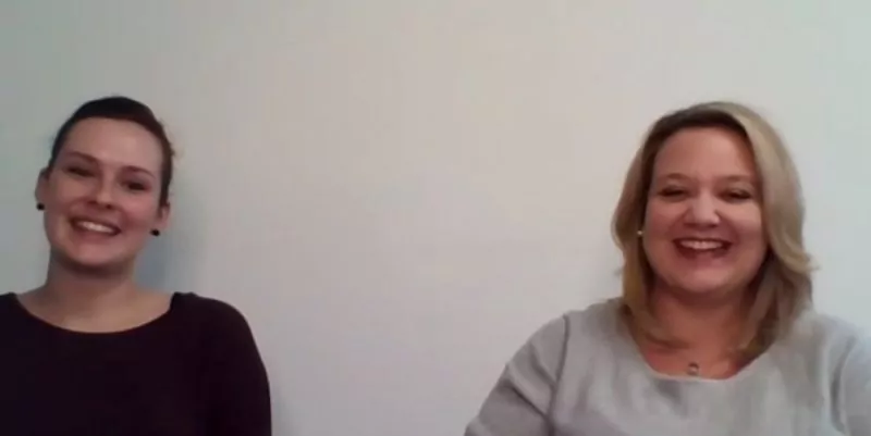 Anita Thiel und Eva Böhm besprachen in ihrer Session die Wünsche der Kunden von morgen. Foto: Screenshot SC