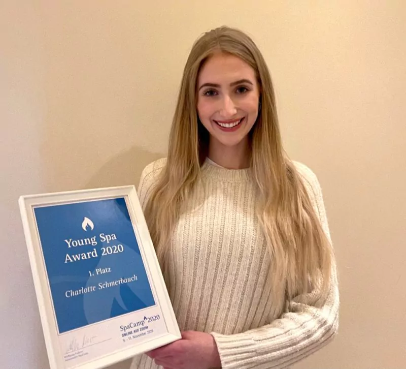 Charlotte Schmerbauch ist die Gewinnerin des Young Spa Award 2020. Foto: Schmerbauch