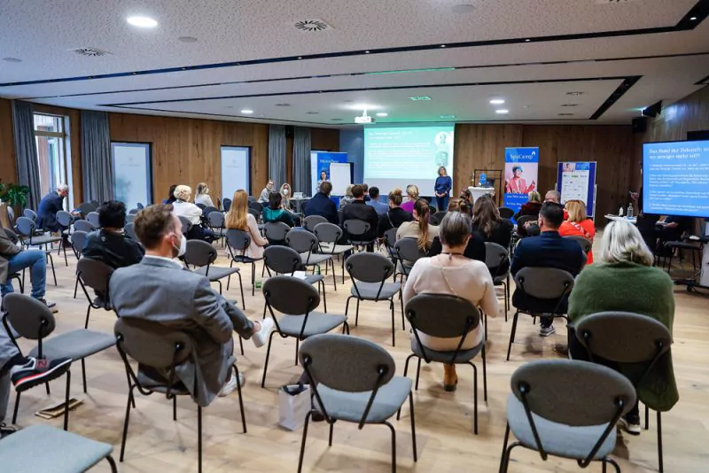 Rege Diskussion zum Thema Reduktion beim SpaCamp 2021, Foto: Jasmin Walter Photography