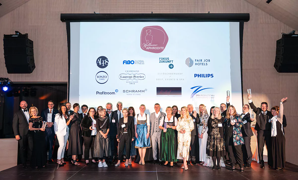 Die strahlenden Sieger der Wellness Aphrodite 2022. Foto: Blackwood Media/Patrick vom Berg