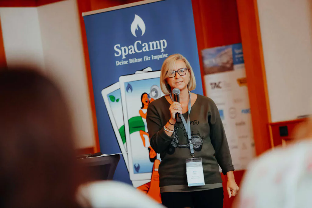 Petra Herz bei ihrer SpaCamp-Session. Foto: SpaCamp/Jasmin Walter