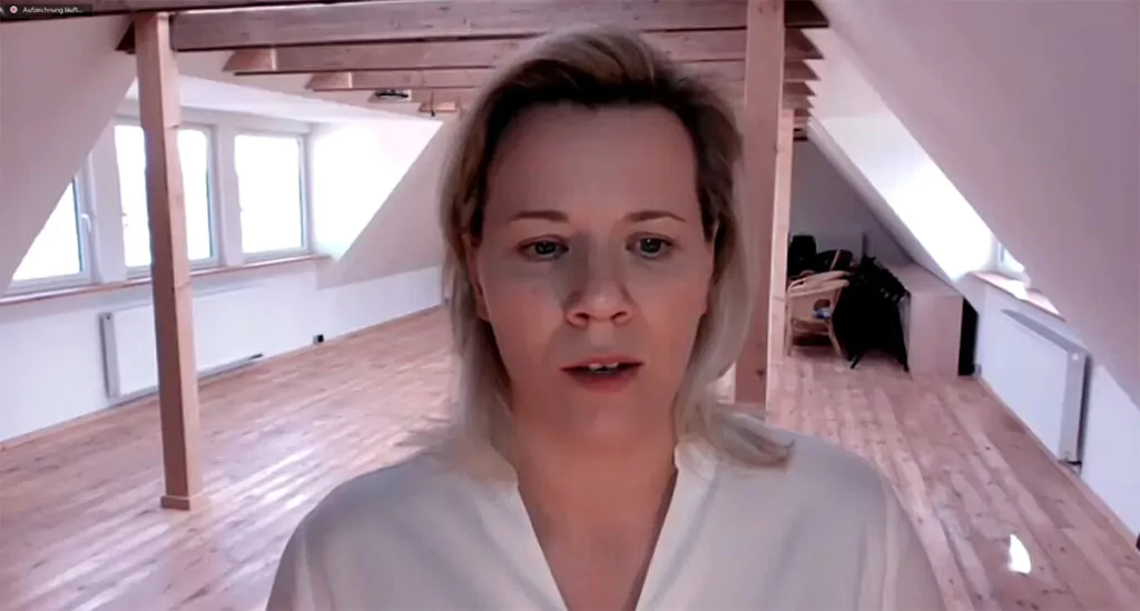 Gesine Ponto, selbstständige Spa-Managerin, CIERE: Foto: Screenshot Zoom