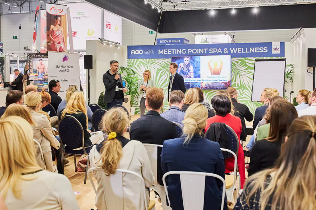 SpaCamp Session auf der FIBO: Fitness & Wellness - das Beste aus zwei Welten. Foto: FIBO RX Austria & Germany