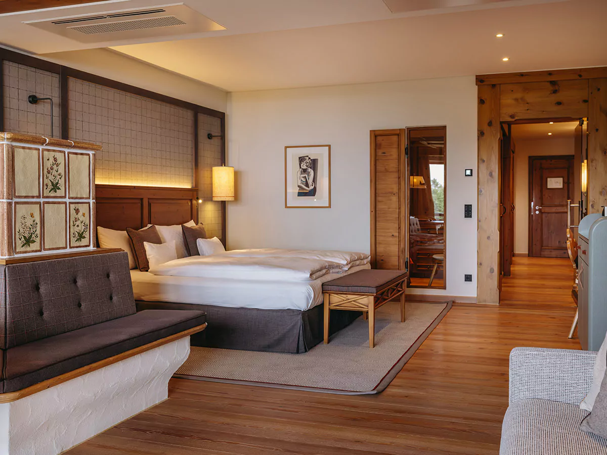 Doppelzimmer Deluxe. Foto: Interalpen-Hotel Tyrol