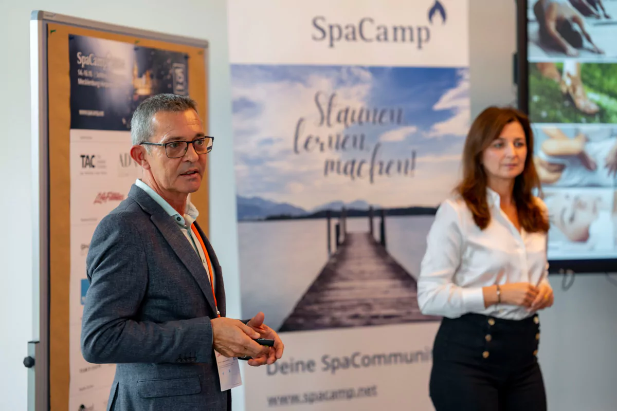 "Genuss und Gesundheit" mit Hans-Peter Veit und Natascha Saar. Foto: SpaCamp/Lukas Geu