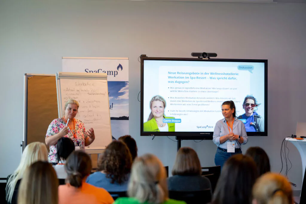 Workation mit Catrin Stoppa und Tanja Klindworth. Foto: SpaCamp/Lukas Geu