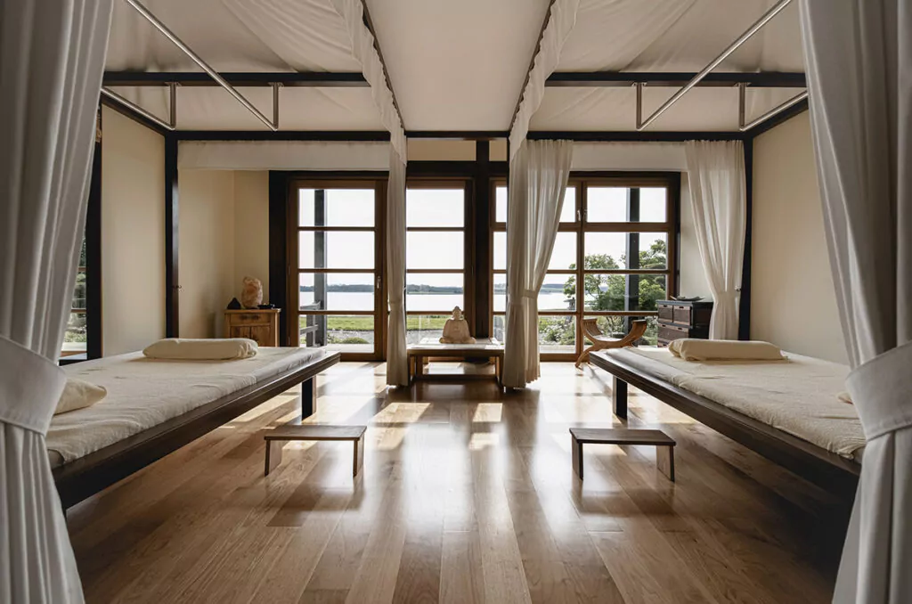 Im Asia Pavillon zur Ruhe kommen im Balmer See Hotel·Golf·Spa. Foto: Balmer See Hotel·Golf·Spa