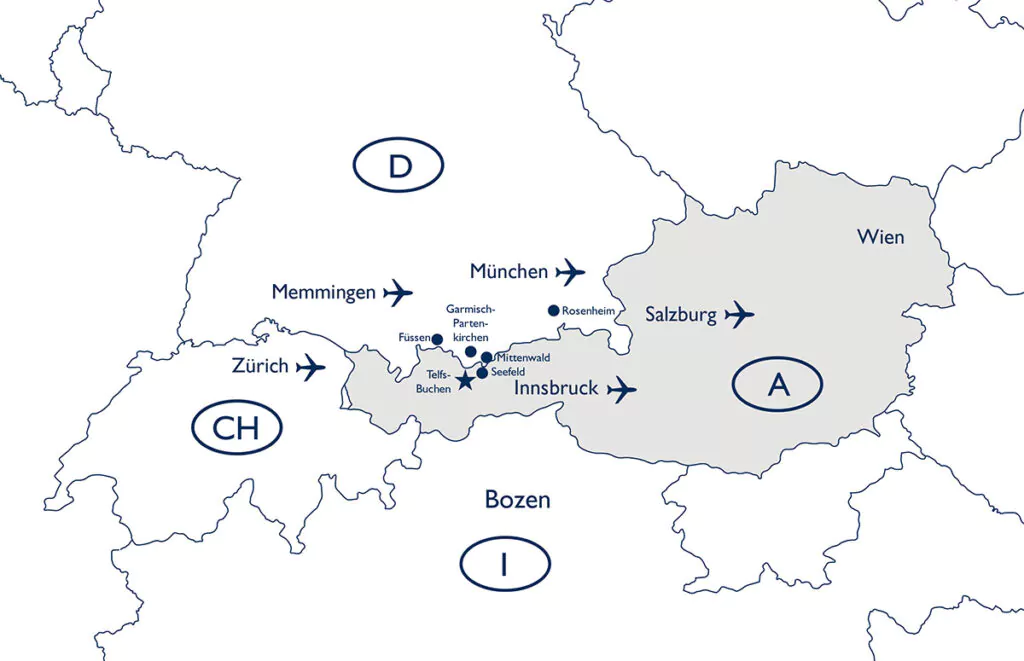 Anreise zum SpaCamp 2025 ins Interalpen-Hotel Tyrol. Foto: Interalpen-Hotel Tyrol
