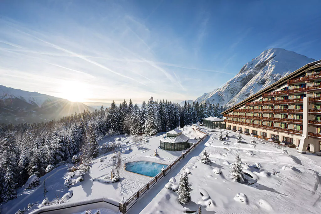 Das Interalpen-Hotel Tyrol im Winter. Foto: Interalpen-Hotel Tyrol