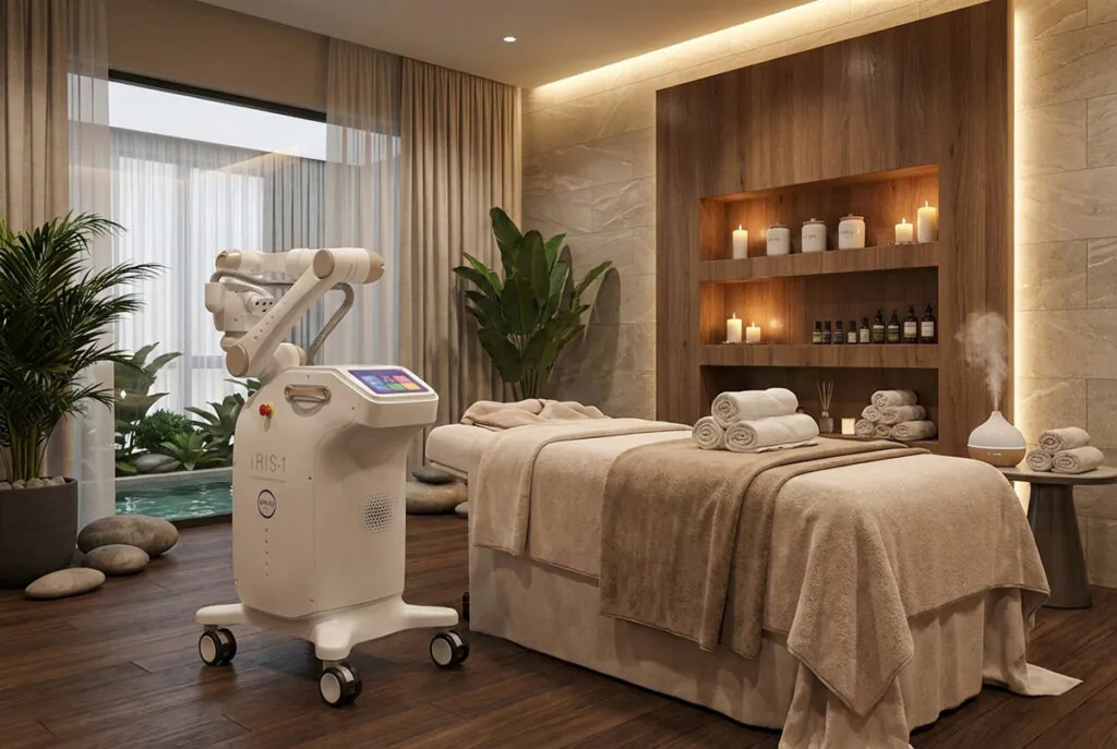 IONTO-COMED Massageroboter. Foto: IONTO-COMED/KI-generiert