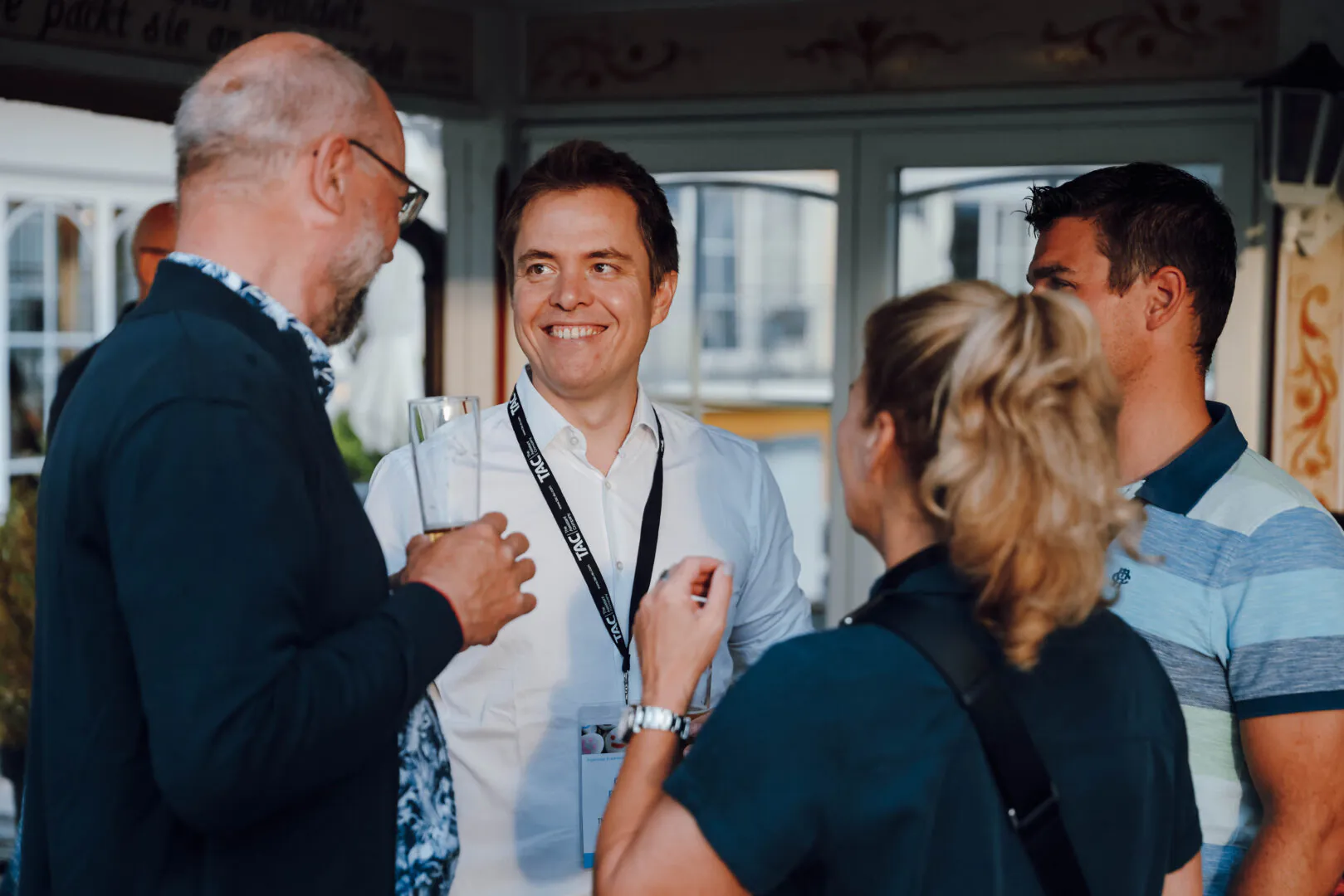 Networking mit Branchenkolleg:innen. Foto: SpaCamp/Jasmin Walter