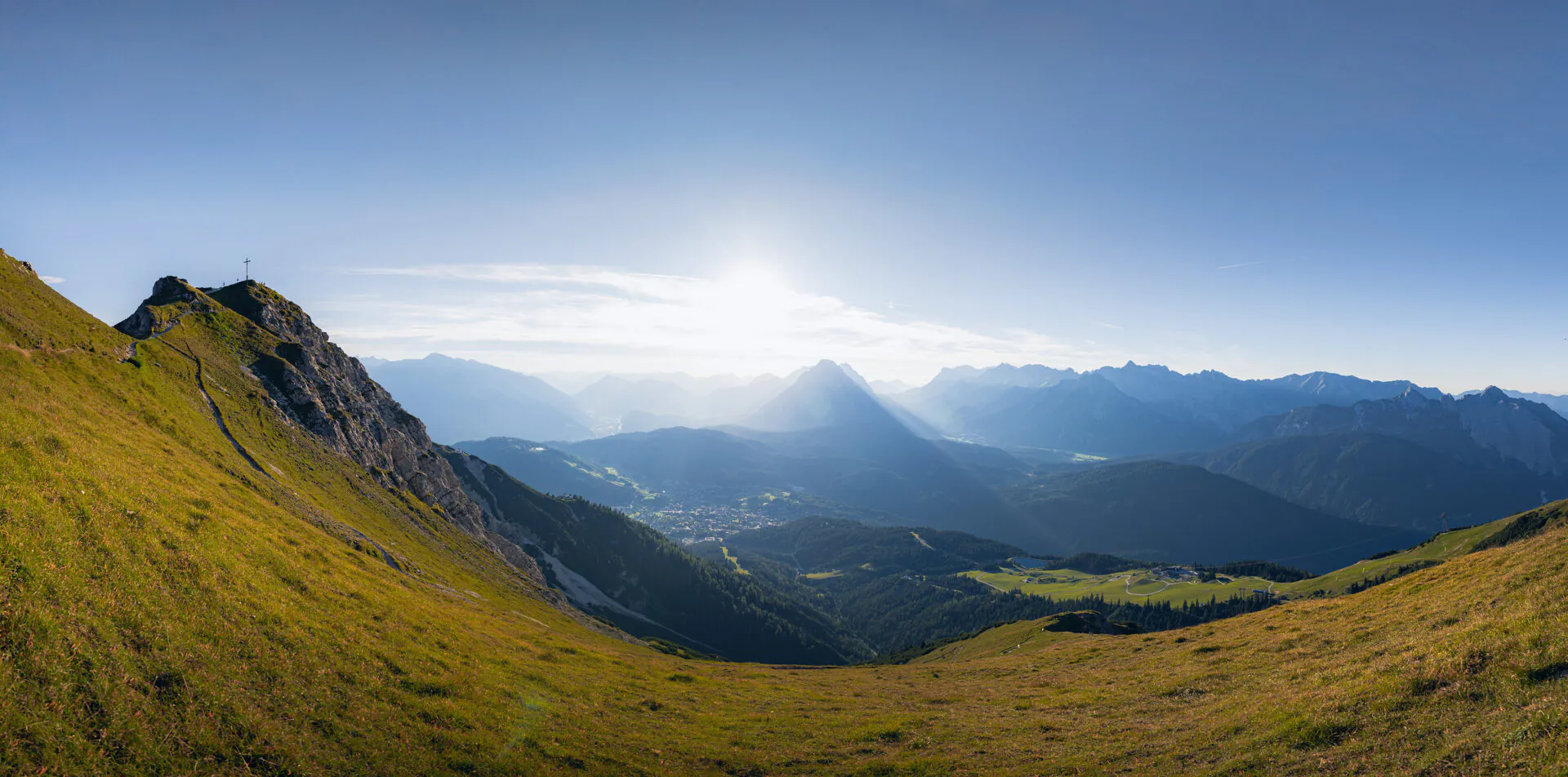 Aufnahme von der Seefelder Spitze in der Region Seefeld. Foto: Region Seefeld