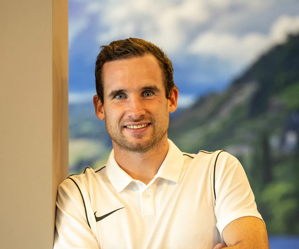 Benedikt Vogedes, Spa-Manager im Moselschlösschen Spa & Resort. Foto: Moselschlösschen/Dominik Ketz