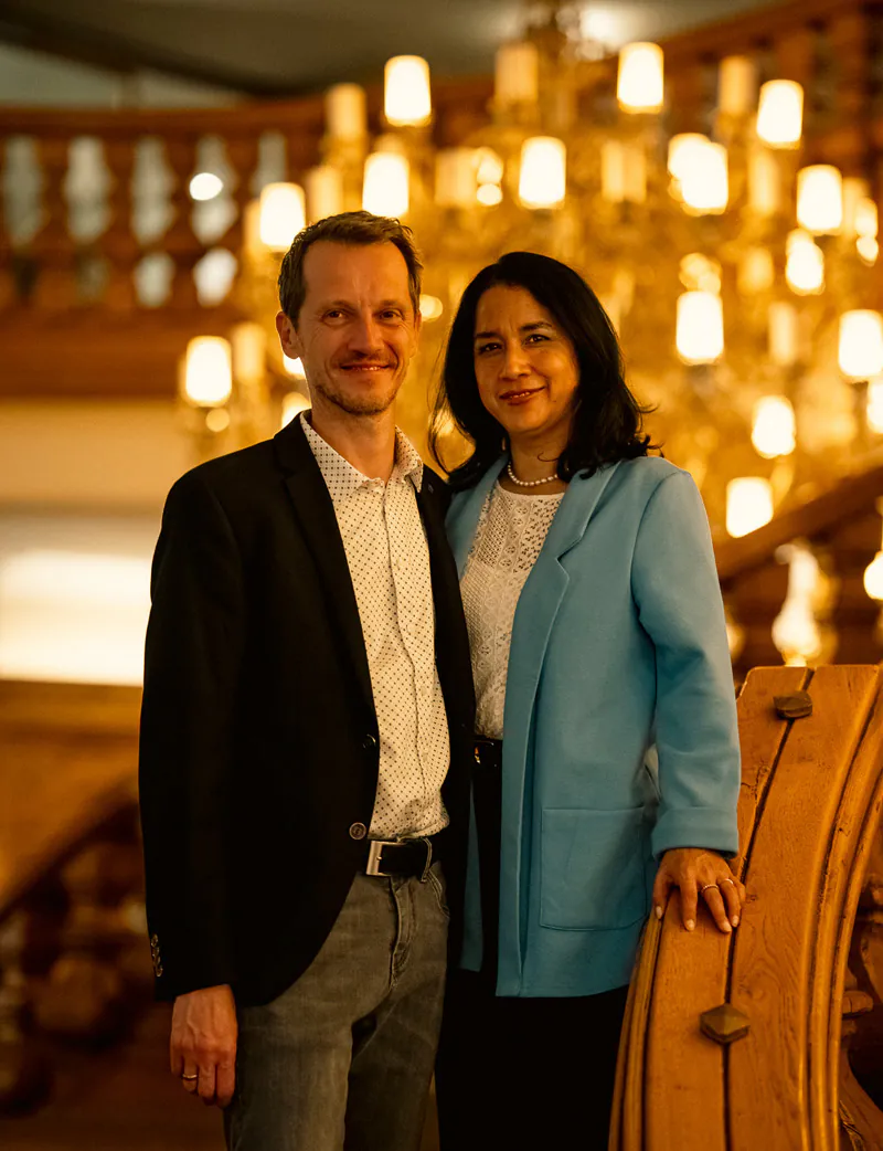Wolfgang und Katia Falkner. Foto: SpaCamp/Lukas Geu
